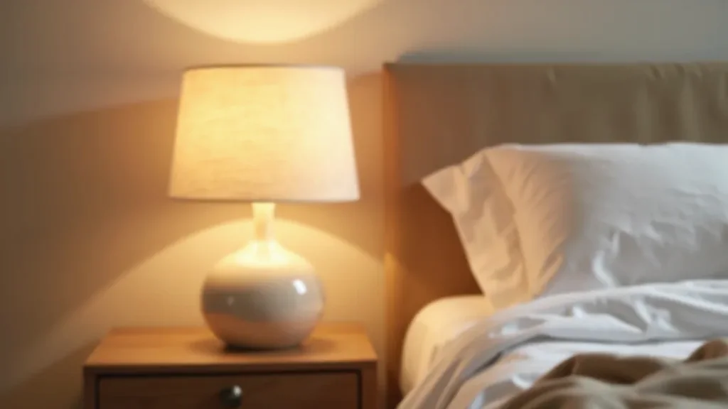 Ceramic Table Lamp — Cream Base, Natural Linen Shade